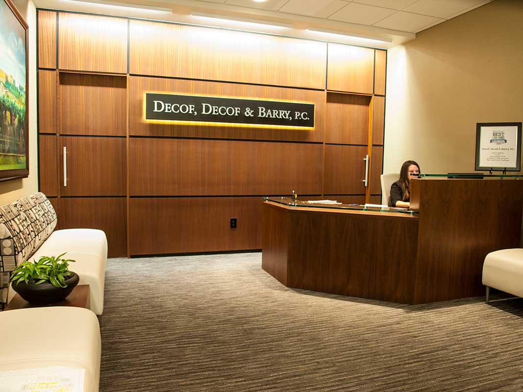 Photo of interior of Decof & Decof offices