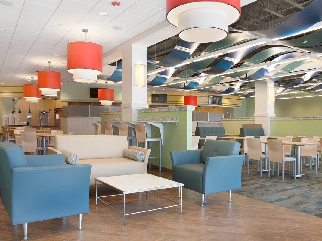 Photo of interior of Johnson & Wales University Hospitality Center