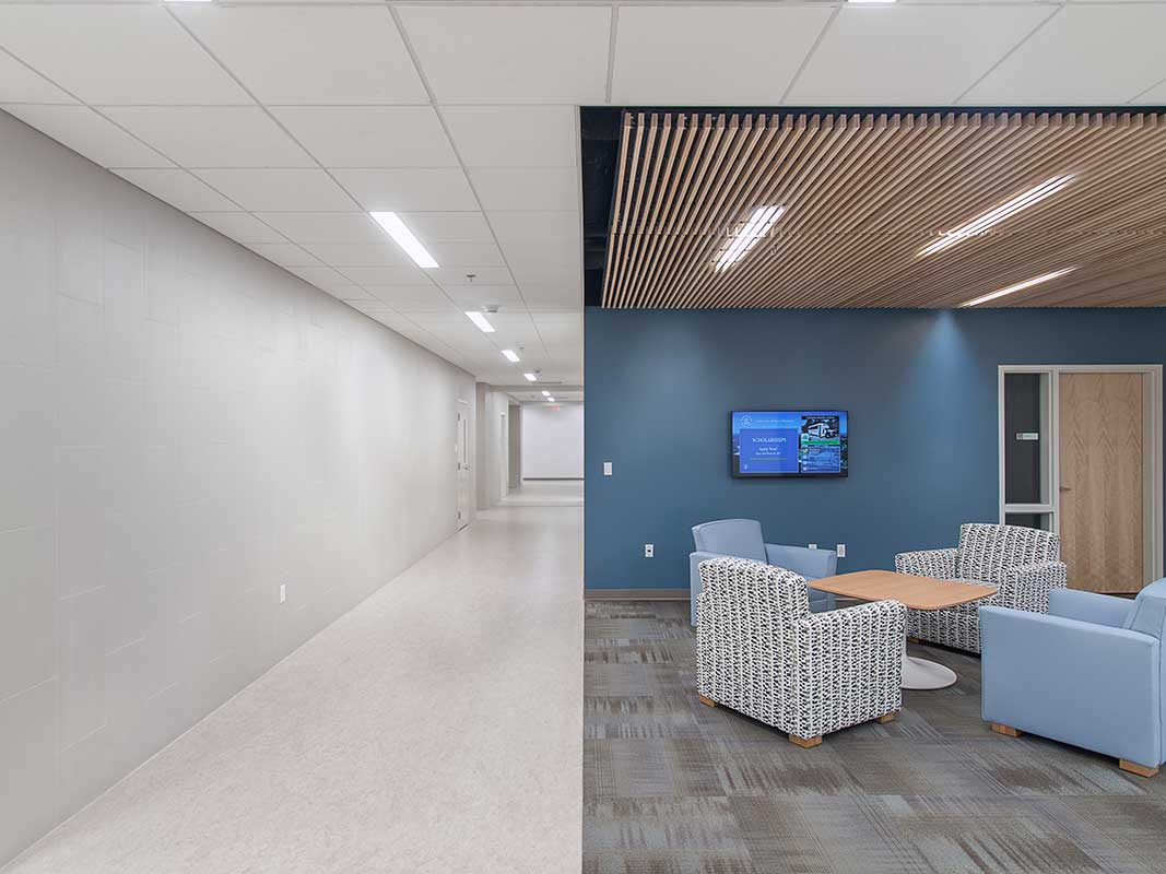 Image of interior of Salve Regina O'Hare Academic Center